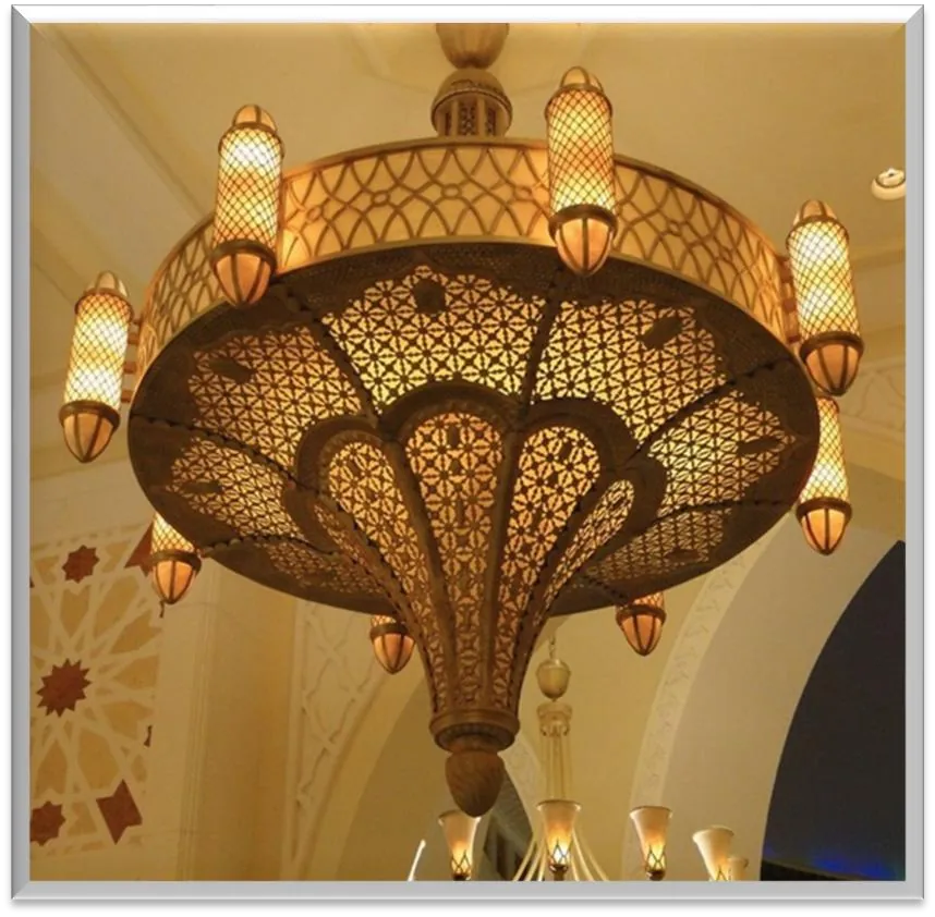Antique Brass Chandelier — ZLCL-121