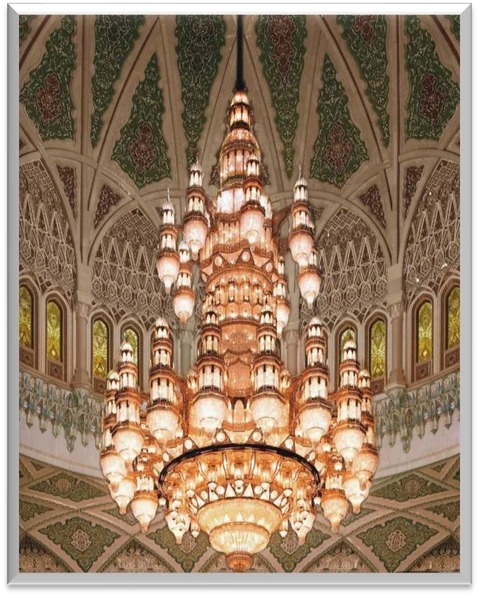 Antique Brass Chandelier — ZLCL-129