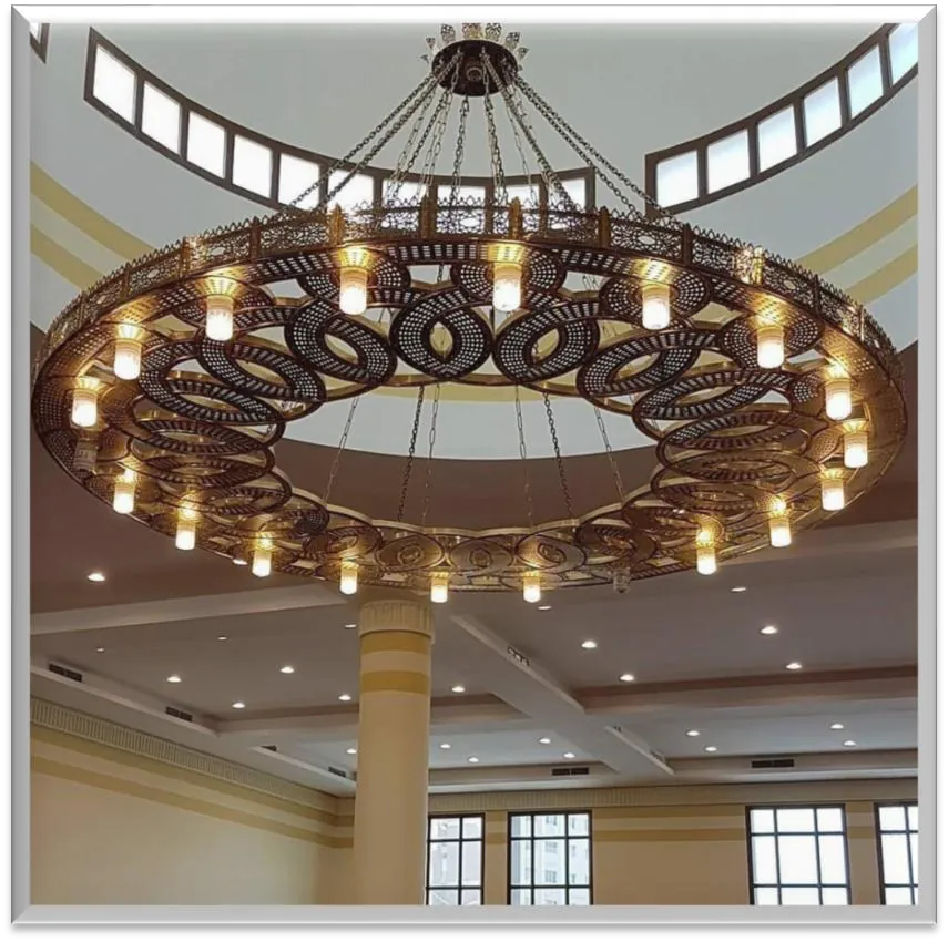 Antique Brass Chandelier — ZLCL-132