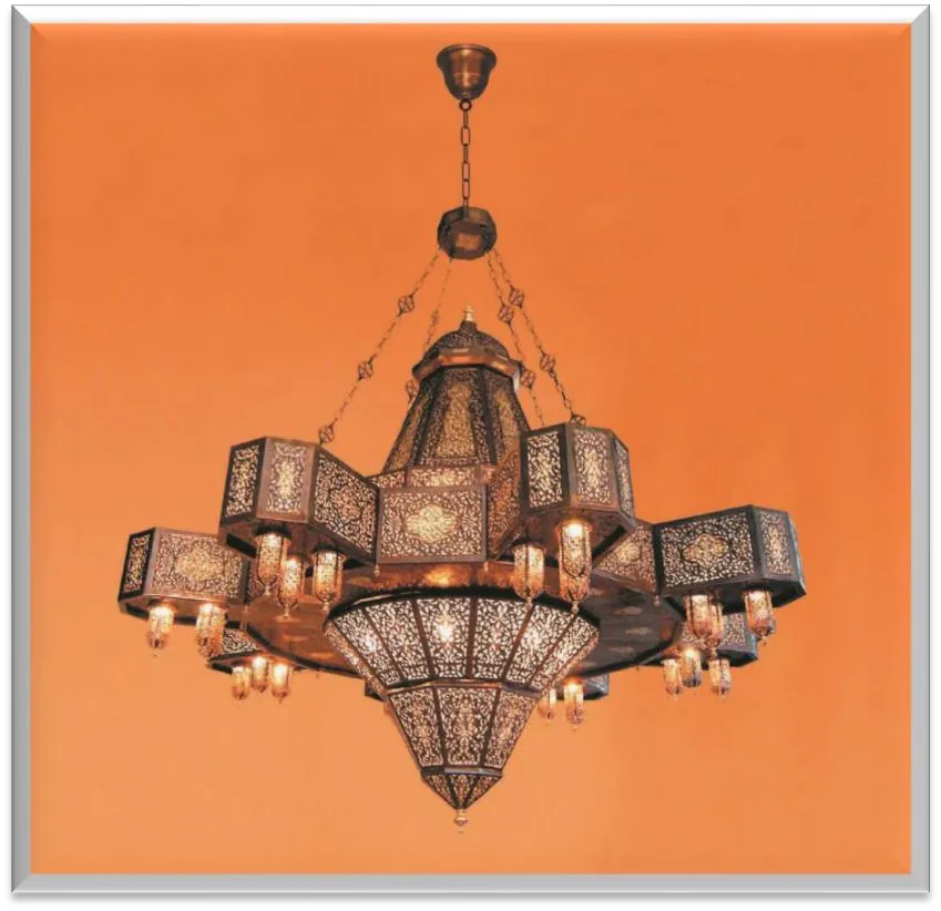 Antique Brass Chandelier — ZLCL-142