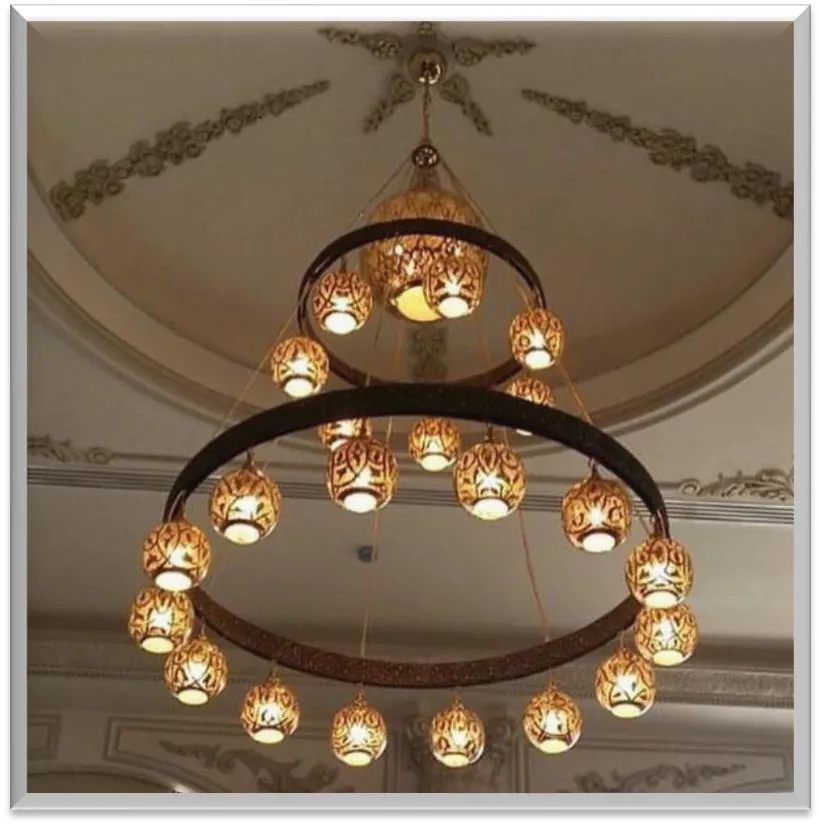 Antique Brass Chandelier — ZLCL-154