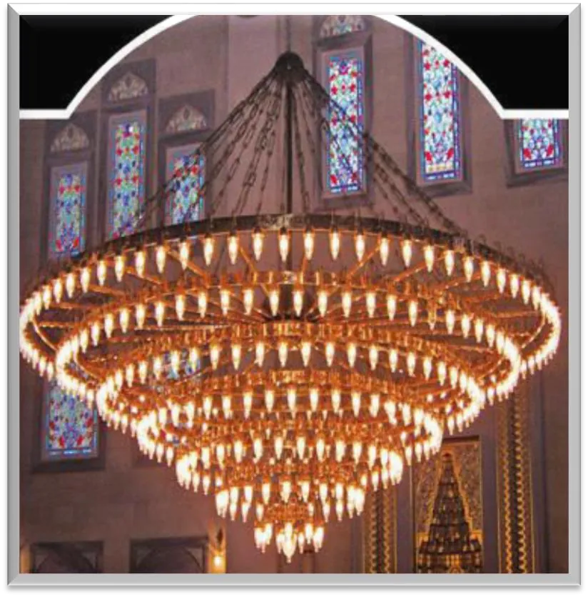 Antique Brass Chandelier — ZLCL-172