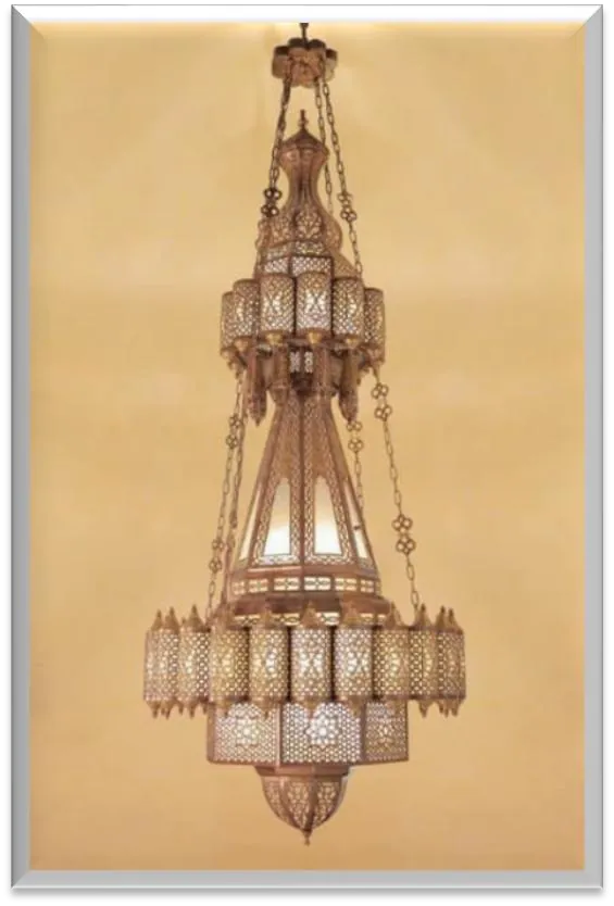 Antique Brass Chandelier — ZLCL-173