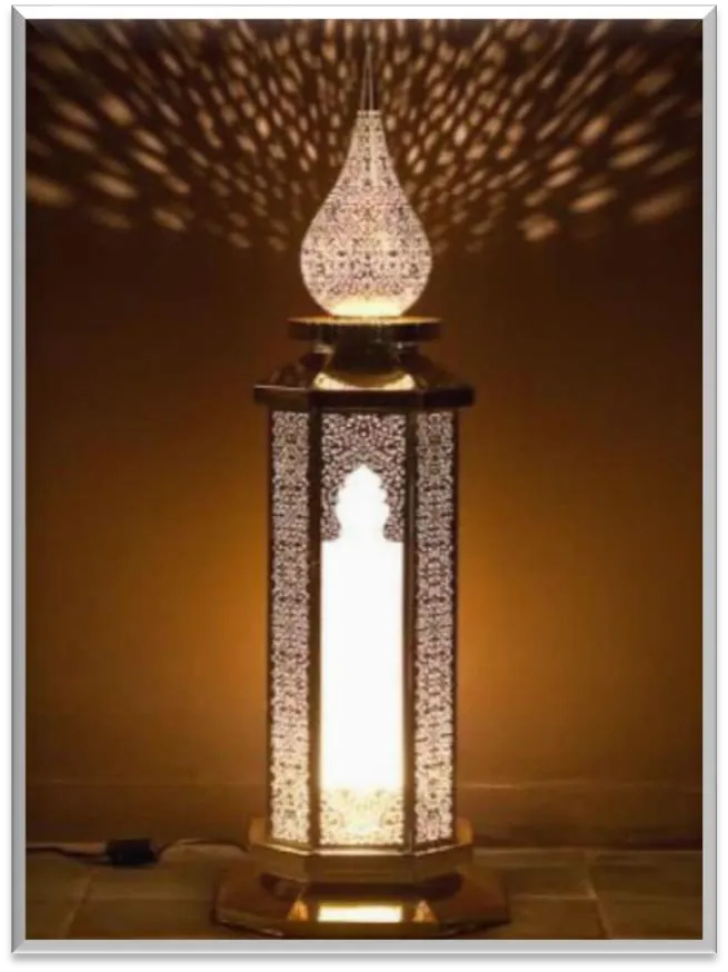 Antique Brass Floor Lamp — ZLFL-203