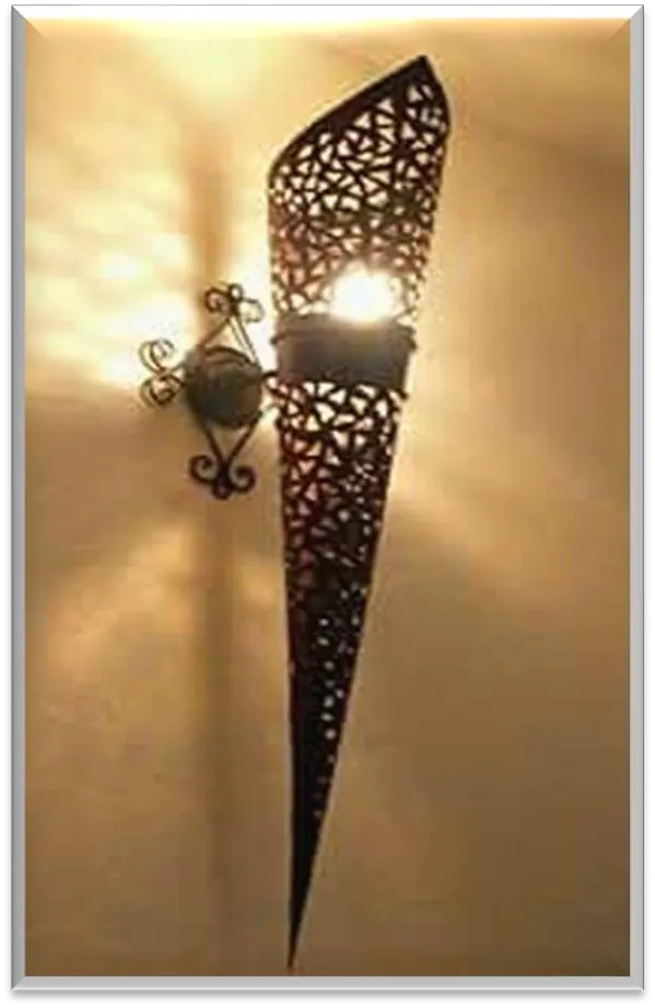 Antique Brass Torch Light — ZLTL-504